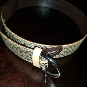 Monogrammed Coach belt